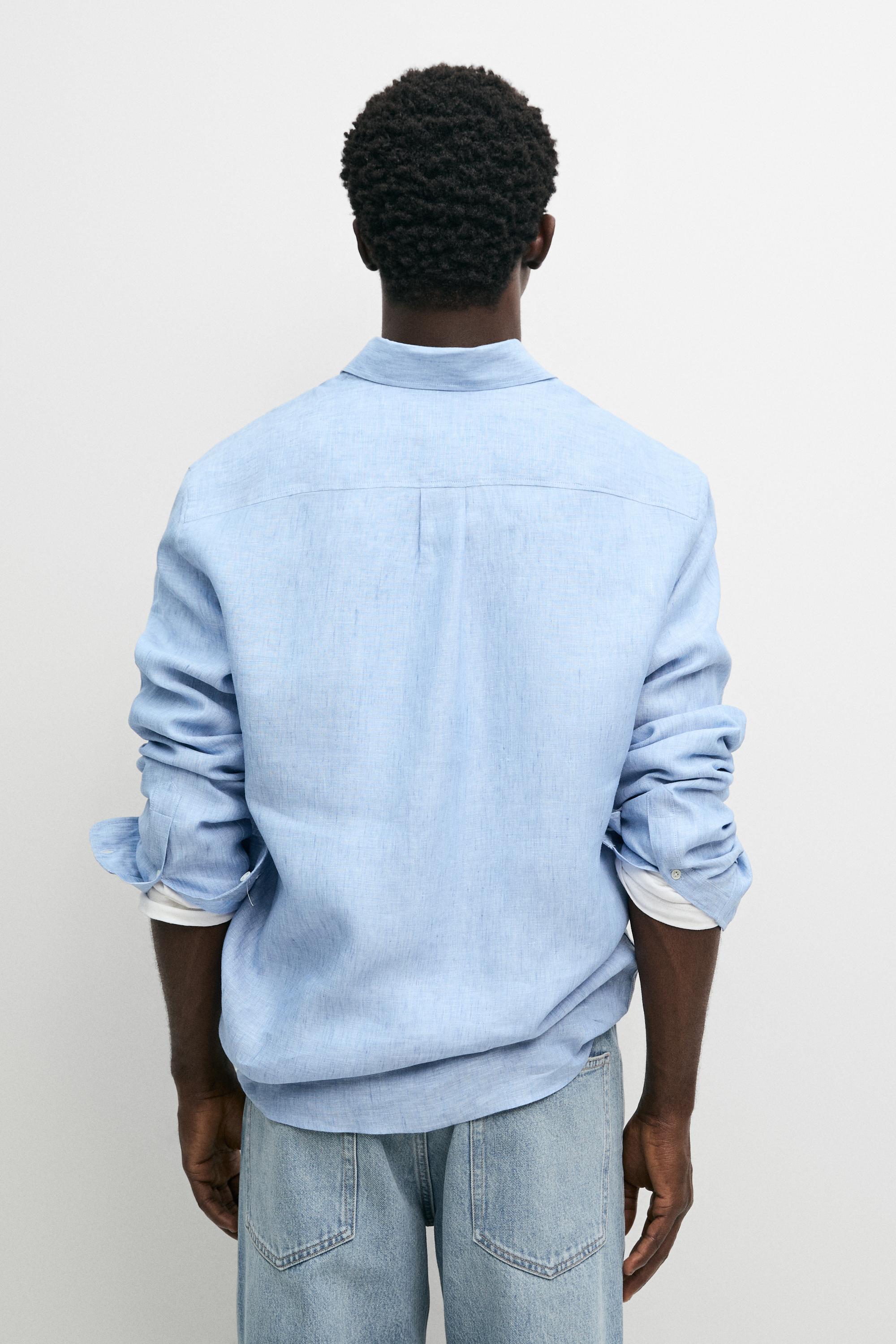 Chemise regular fit 100 % lin